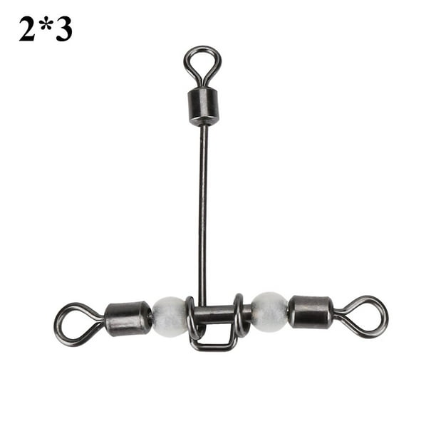 Cross Fishing Connector,10Pcs/set Durable T-shape Cross-line Fishing  Swivels Fishing Connector Best in Class 