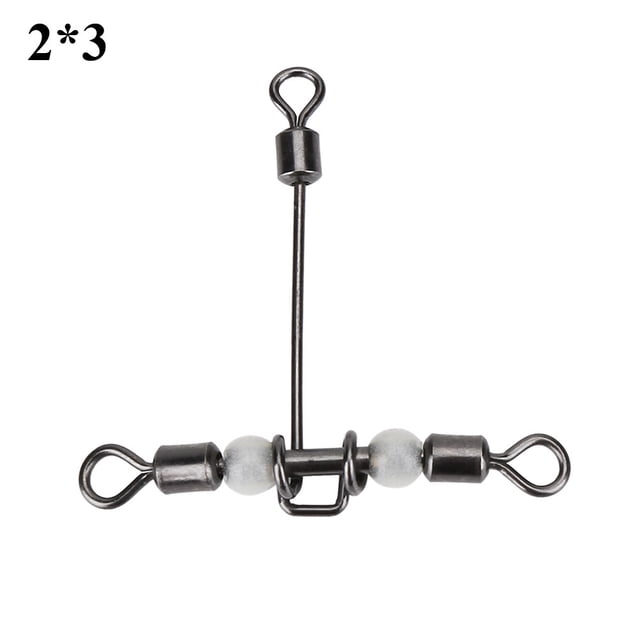 Pesca giratoria, 10 unids/set Durable en forma de T línea cruzada conector de pesca conector de pesca calidad en la que puede confiar