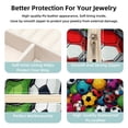 thumbnail image 3 of Football Travel Portable Square Jewelry Box - Bracelet Holder and Jewelry Stand - Ideal for Rings, Earrings, Necklaces, and Bracelets - Suitable for Girls and Women, 3 of 6