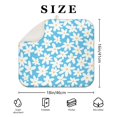 thumbnail image 4 of Spring Summer Dish Drying Pad with Daisy Floral Print Microfiber Kitchen Rack Mat Foldable Absorbent Drainer 16x18 Inch, 4 of 7