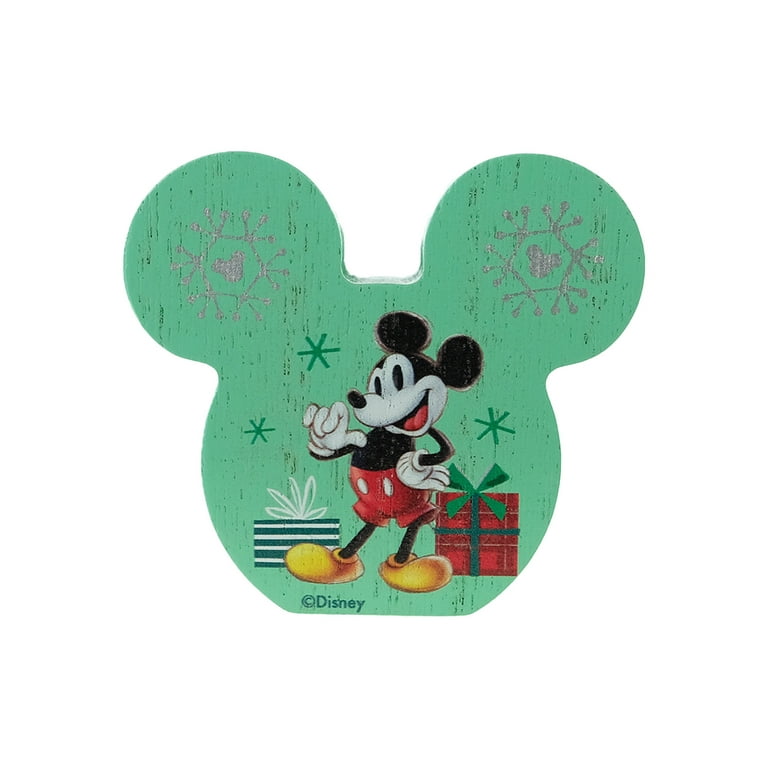Disney Mickey Mouse and Minnie Mouse Kitchen Tabletop Decor - What's  Cookin' Metal Mickey and Minnie Decoration on Red Wood Base
