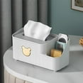 thumbnail image 1 of Feltree Paper Box Living Room Tissue Box Plastic Desktop Storage Box Coffee Table Remote Control Multifunctional Storage, 1 of 8