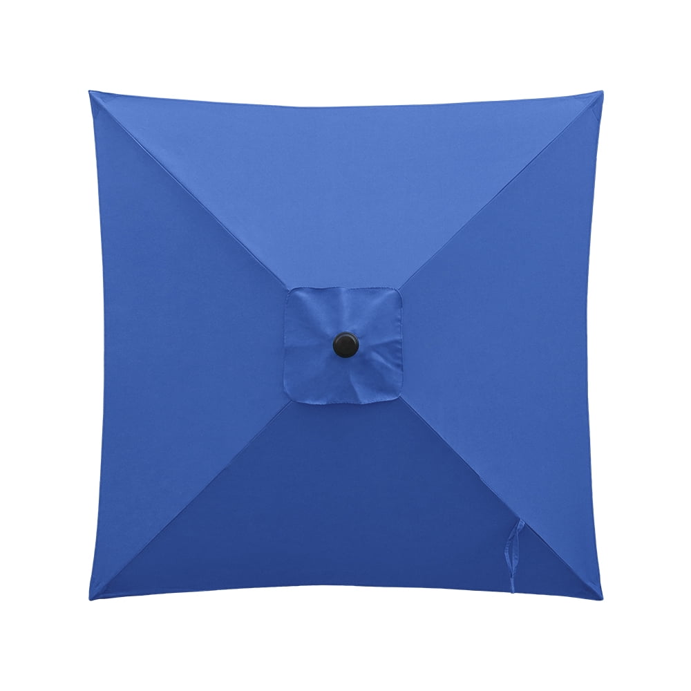 Ultrashades 6.5 ft Square Outdoor Patio Market Umbrella with Push Button Tilt and Crank Handle, Navy