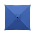 thumbnail image 4 of Ultrashades 6.5 ft Square Outdoor Patio Market Umbrella with Push Button Tilt and Crank Handle, Navy, 4 of 7