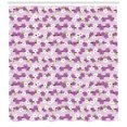 thumbnail image 3 of Ambesonne Japanese Shower Curtain, Cherry Branches Bloom, 69"Wx84"L, Lilac White Green, 3 of 3