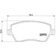 thumbnail image 2 of BALATAS SPORT XTRA BREMBO Micra 2005 al 2007 NISSAN L4 1.4L Delanteras, 2 of 5