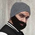 thumbnail image 1 of Fiudx Gorro de Punto con Barba, Diseño Hip-Hop Divertido, Ojos Brillantes, Accesorio Urbano Moderno, Disfraz de Fiesta, Unisex para Adultos, Aislamiento de Algodón, Talla Única., 1 of 4