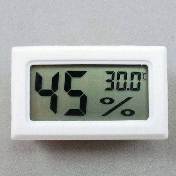 Joernso Thermo-Hygrometer Embedded Shell Digital LCD Display ABS Temperature Sensor Humidity Meter Office