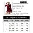 thumbnail image 3 of Sherrylily Womens Bodycon Ruched Mini Dress Long Sleeve Drawstring Casual Party Dresses, 3 of 6