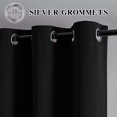 thumbnail image 2 of Cortinas opacas IGEMAEVE para puertas corredizas, color negro, 214 cm de largo, 2 of 7