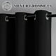 thumbnail image 2 of Cortinas opacas IGEMAEVE para puertas corredizas, color negro, 214 cm de largo, 2 of 7