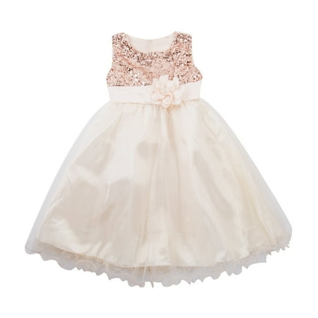 

Musuos Girl Kids Bridesmaid Clothing Dresses Tulle Sleeveless Flower Gown Dress Wedding Party Birthday Dresses