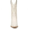 thumbnail image 4 of Sam Edelman Fuller Ivory Stacked Heel Pointed Toe Pull On Leather Western Boots (Ivory, 9), 4 of 7