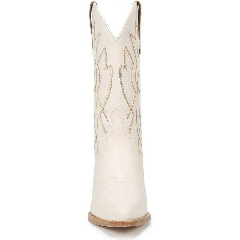 The Stanley Faux Leather Boot in Ivory 6.0 / Ivory