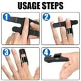 thumbnail image 4 of EcoNesxp 4pcs Finger Support Bracket Finger Stabilizer Finger Joint Fixer for Fractured Finger Correction Arthritis Finger Joint Fixation Pain Relief Pieces Finger Support Bracket Finger Stabilizer F, 4 of 5