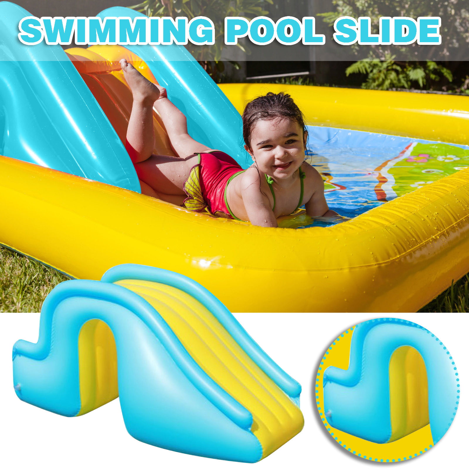 Swimline Super Water Slide Inflatable Swimming Pool Toy Kids Summer Fun90809 