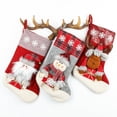 thumbnail image 5 of Medias navideñas grandes de Navidad Papá Noel muñeco de nieve bolsa de regalo decorativa tridimensional bolsa de regalo, 5 of 5