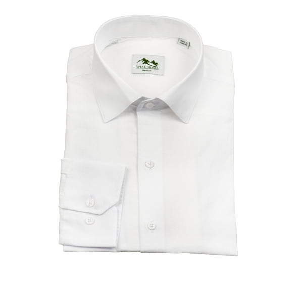 Wear Sierra Top Shelf Cotton Long Sleeve Button Up Shirts in White