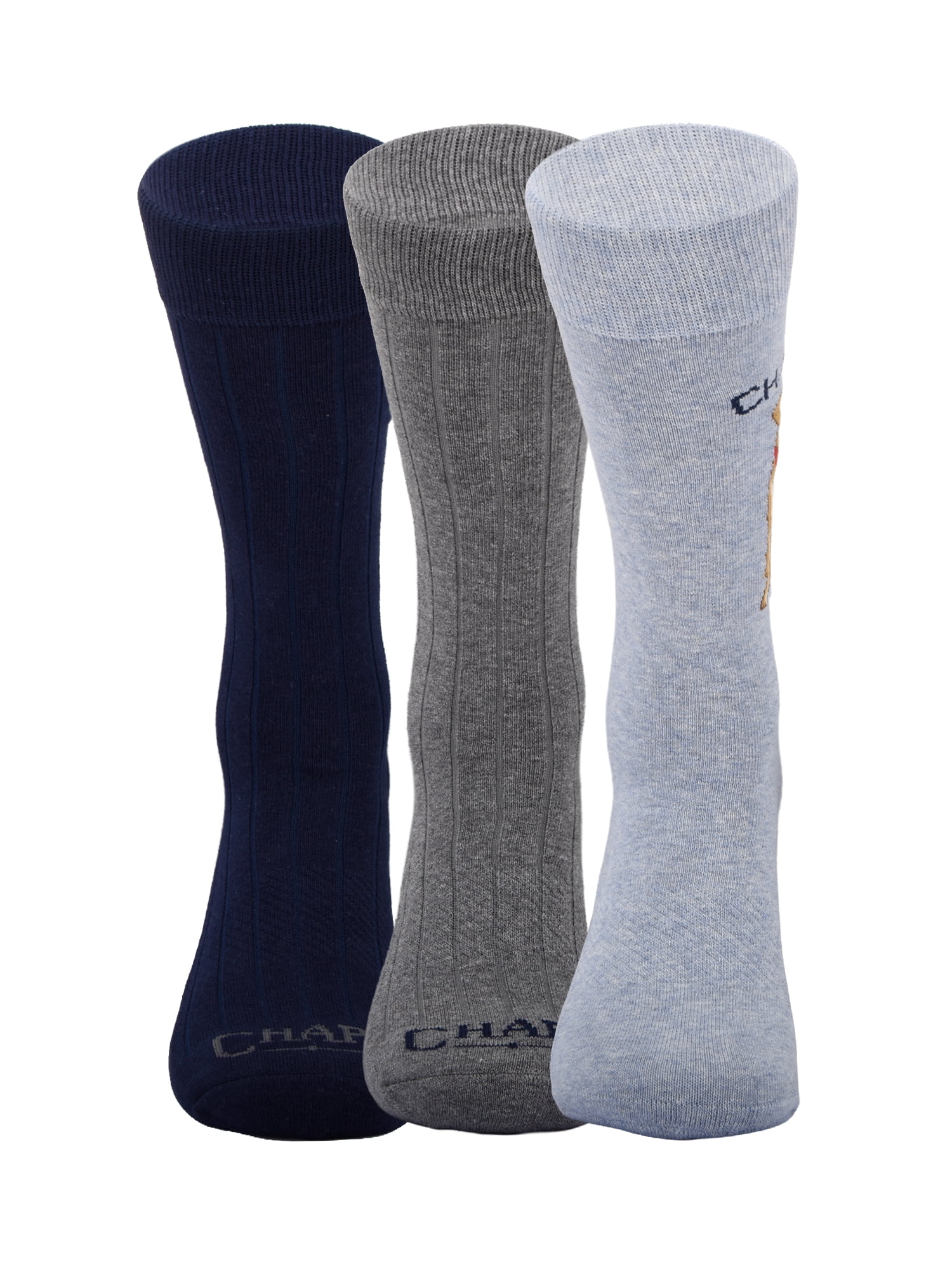 Chaps Embroidery Crews 3-Pack Men's Sock Size 10-13