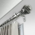 thumbnail image 3 of 1" Dia Adjustable Savia Double Curtain Rod 160-240 inch Satin Nickel, 3 of 3