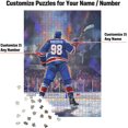 thumbnail image 2 of Wooden Jigsaw Puzzles for Adults - Custom Name and Number on (St. Louis) Ice Hockey Player Art Photo - 300 500 1000PCS Puzzles Game Home Wall Decor, 2 of 5