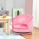 Gymax Enfant Tout-Petits Canapé Simple Rotation Accoudoir Chaise Cadeau de Meubles pour les Enfants Rose – image 5 sur 10