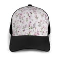 thumbnail image 3 of Yiaed Orchids Flowers Print Baseball Cap Dad Hat Polo Style Plain Blank Adjustable Size, 3 of 5