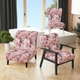 thumbnail image 1 of Designart "Ethereal Flourishing Rococo XXIII" Pink Floral Upholstered Accent Chair - Cottage Arm Chair For Living Room, 1 of 7