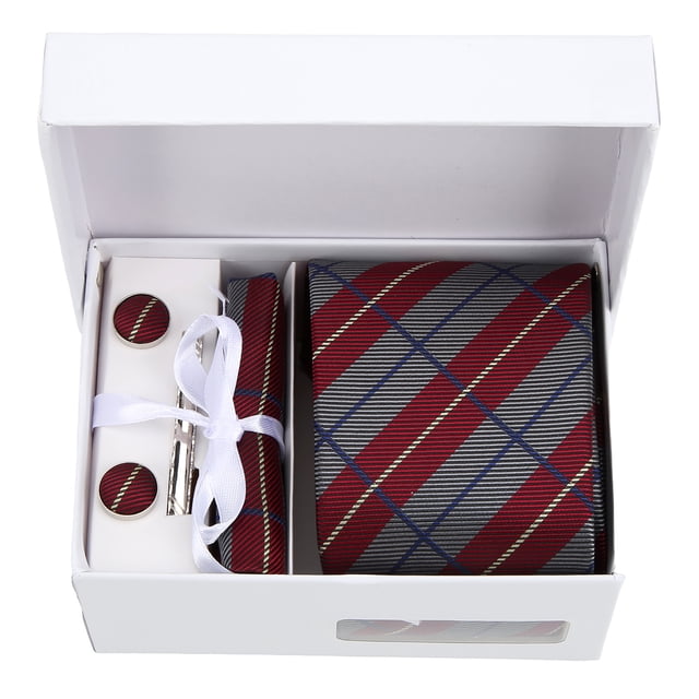 Conjunto de corbatas para hombre, corbata de cuello de negocios con patrón clásico de moda para el día de San Valentín, negocios de Acción de Gracias
