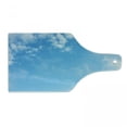 thumbnail image 1 of Blue Cutting Board, Open Summer Sky with White Clouds Freedom Feeling Heavenly High Scenic Photo, Decorative Tempered Glass Cutting and Serving Board, in 3 Sizes, by Ambesonne, 1 of 2