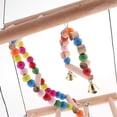 thumbnail image 3 of Juego de juguetes para pájaros, escalera de madera, hamaca cálida para invierno, cama nido, loro, , Cuerda Zulema Bird Parrot Columpio de madera, 3 of 8