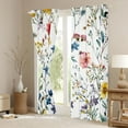 thumbnail image 3 of Castle Fairy Children Teens Adults Pink Blue Flowers Black Out Curtains,Chic Floral Blossoms Curtains Pack of 2 (42x63 Each),Spring Garden Bedroom Curtains,Super Cozy Room Decor, 3 of 6