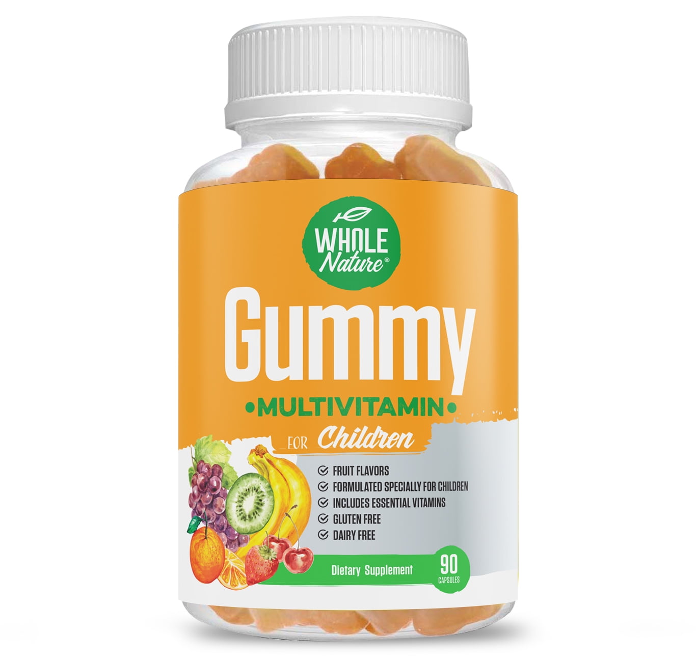 Whole Nature Kids Vitamins - Daily Essentials Children's multivitamin, 90 Gummies