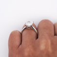 thumbnail image 5 of Igi Cert 3.8 Carat Lab Grown Diamond Basket Setting in 14kw Gold Engagement Ring, 5 of 9