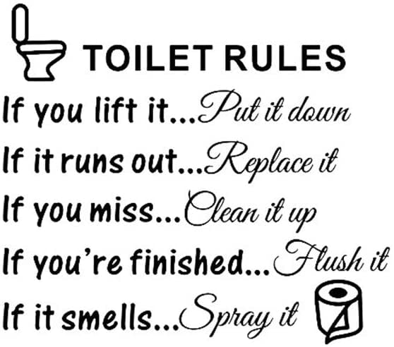 Toilet Stickers Funny Bathroom Vinyl Quote Home Art Mural Removable Toilet Stickers Funny Bathroom Vinyl Quote Home Art Mural Removable