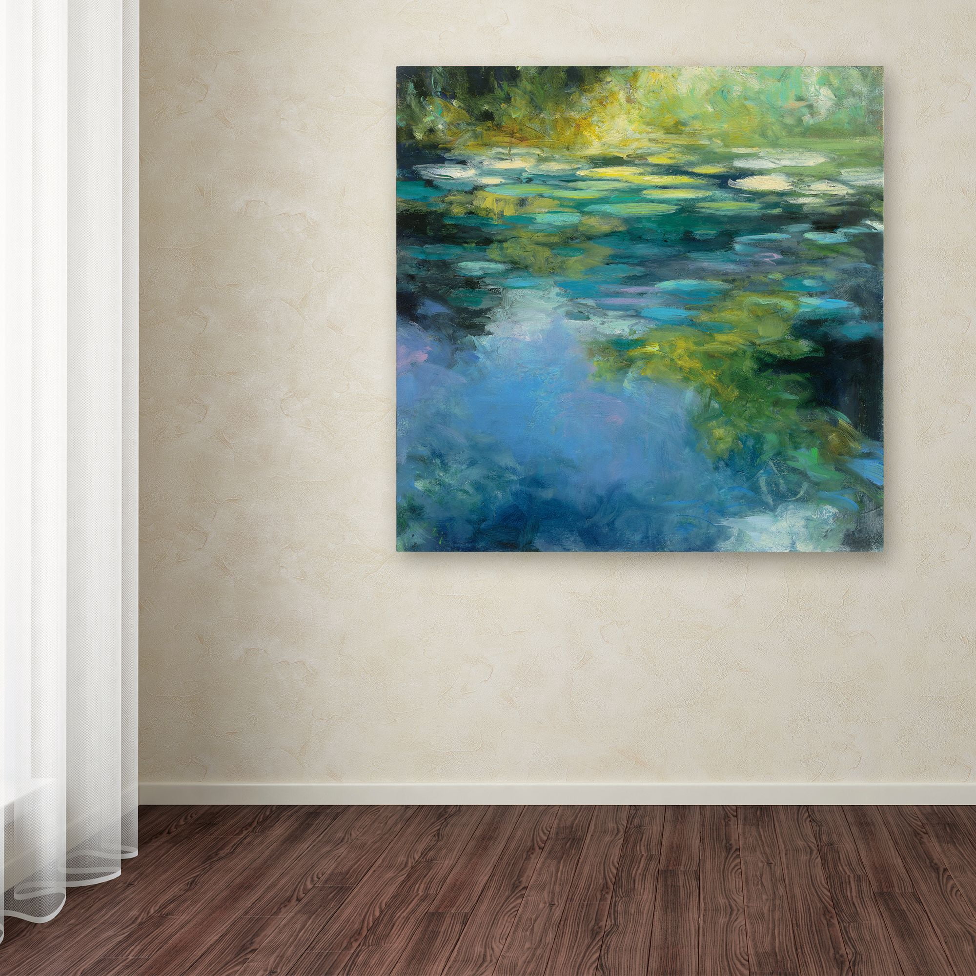 Trademark Fine Art 'Water LiIies III' Canvas Art by Julia Purinton