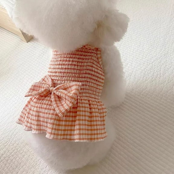 Nvzi -b Sweet Puppy Dog Dress,Cute Princess Cat Dresses Dog Skirt for Small Girl Dogs(A73,XS)