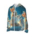 thumbnail image 2 of Haiem Cute Angel Winged Rabbit UPF 50+ Fishing Shirts for Men Long Sleeve UV Sun Protection Hoodie Non-Mask Outdoor Hiking Shirts, 2 of 8