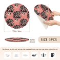 thumbnail image 2 of Tiger Head on Pink Trivet Mats Woven Pot Holders 3Pcs Non-Slip Heat Resistant for Hot Pots Pans Pats, 2 of 6