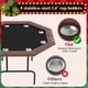 thumbnail image 4 of Foldable 8-player professional poker mesa con collapsible legs y cup holders: ideal para para texas holdem, blackjack, y home game nights, 4 of 8