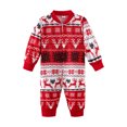 thumbnail image 1 of Liquidation de Noël Tenues Parent-Enfant Costumes de Noël Patchwork à Carreaux Imprimés Vêtements de Maison Col Rond Manches Longues Pyjamas Ensembles pour Bébé Pyjamas de Noël pour la Famille en Liquidation, 1 of 2