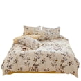 thumbnail image 2 of Lindos juegos de cama con edredón para el hogar, funda nórdica de algodón lavado, juego de sábanas planas, cama tamaño queen, king size para niñas y parejas, 2 of 6