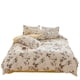 thumbnail image 2 of Lindos juegos de cama con edredón para el hogar, funda nórdica de algodón lavado, juego de sábanas planas, cama tamaño queen, king size para niñas y parejas, 2 of 6