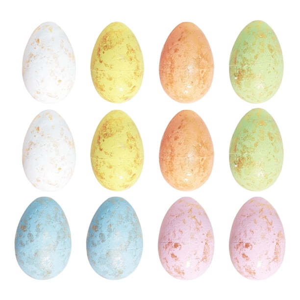 Huevo de Pascua de Cristal Dorado y Lámina de Aluminio, Lujoso Adorno de Mesa Primaveral para Una Decoración Romántica Navideña.