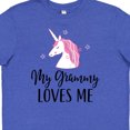 thumbnail image 4 of Inktastic Grammy Loves Me Unicorn Girls Youth T-Shirt, 4 of 5