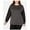 Grey, variant on Ideology Womens Cutout Pullover Blouse, Black, X-Large