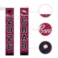 thumbnail image 6 of 2026 Graduation Banners Decorations, Graduation Banner Graduation Party Supplies Class of 2026, Hanging Congratulations/Congrats Grad Banner for Door and Porch, Party Decor - Maroon, 6 of 14