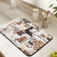 thumbnail image 4 of Coffee Bar Mat Accessories for Countertop Absorbent Hide Stain Rubber Backed Dish Drying Mats for Kitchen Counter Draining Pad Decor Gift Fit Under Coffee Maker Coffee Pot Espresso Machine (24x18in), 4 of 6