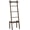Mocha, variant on 5 Tier Bamboo Blanket Ladder Shelf for Living Room and Bedroom, Farmhouse Storage and Decor Towel Holder Rack in Black