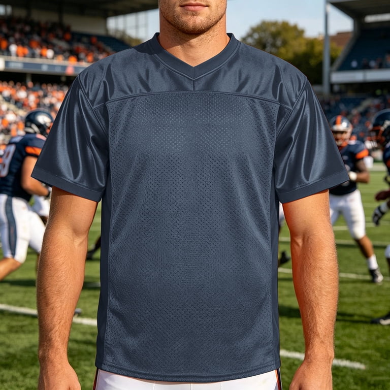 TShirts Shirts for Men, Men's Football Jersey Blank Football